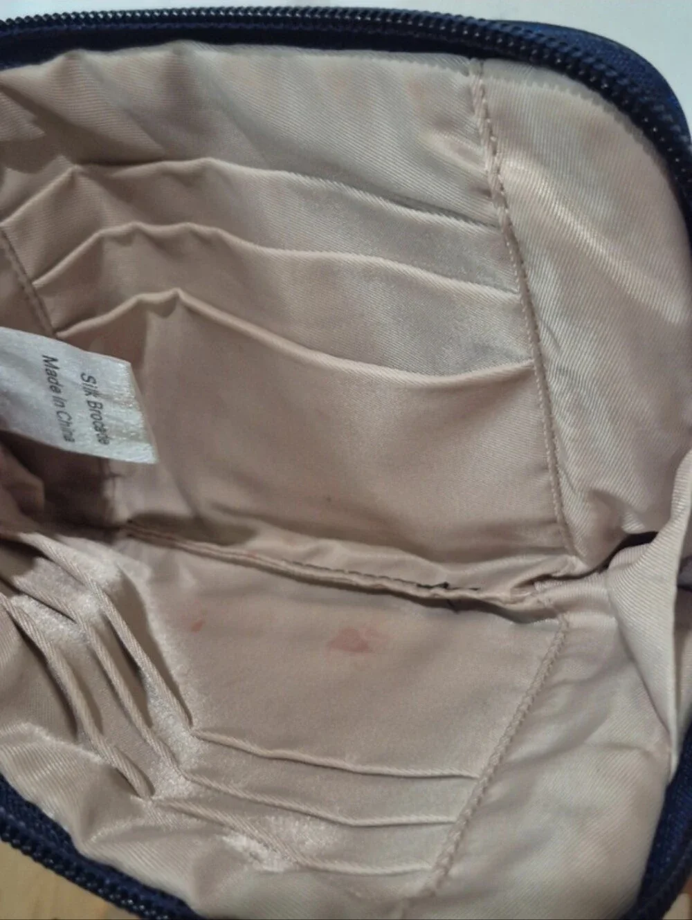N/A zippered silk